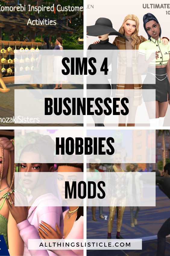Sims 4 Businesses and Hobbies Mods