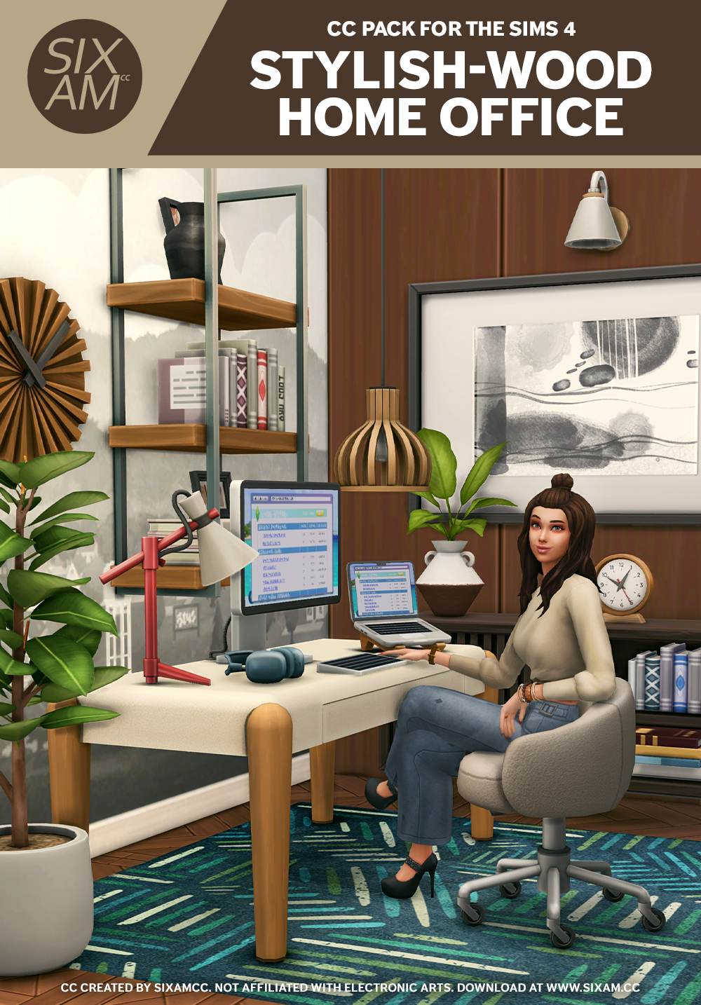 Stylish-Wood Home Office