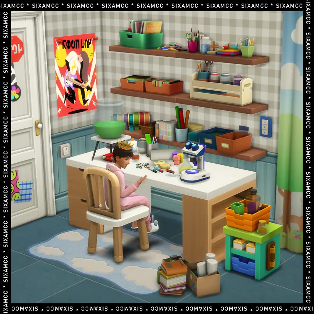 School Supplies Clutter