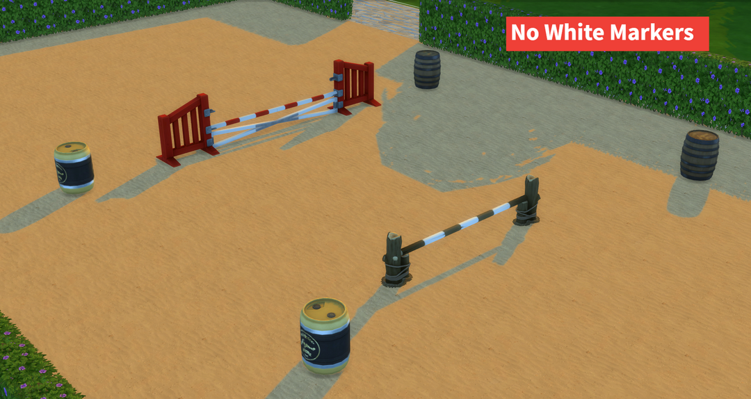 Horse Ranch Jumps and Barrels - Invisible Markers 