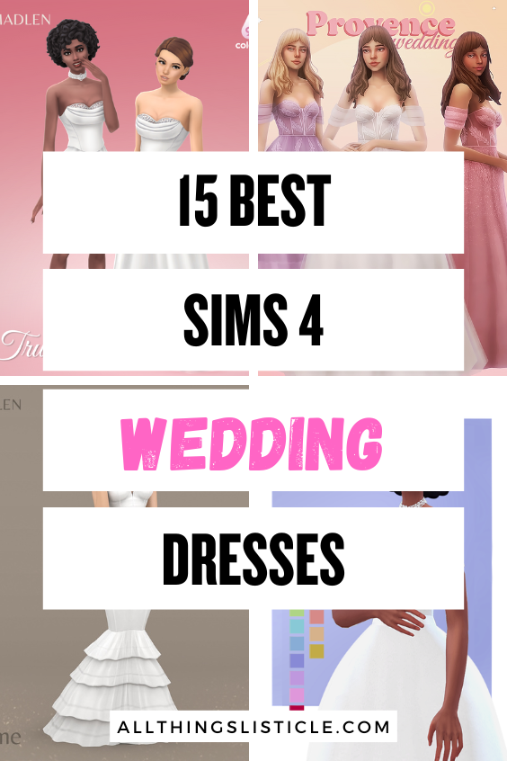 Sims 4 Wedding Dres CC