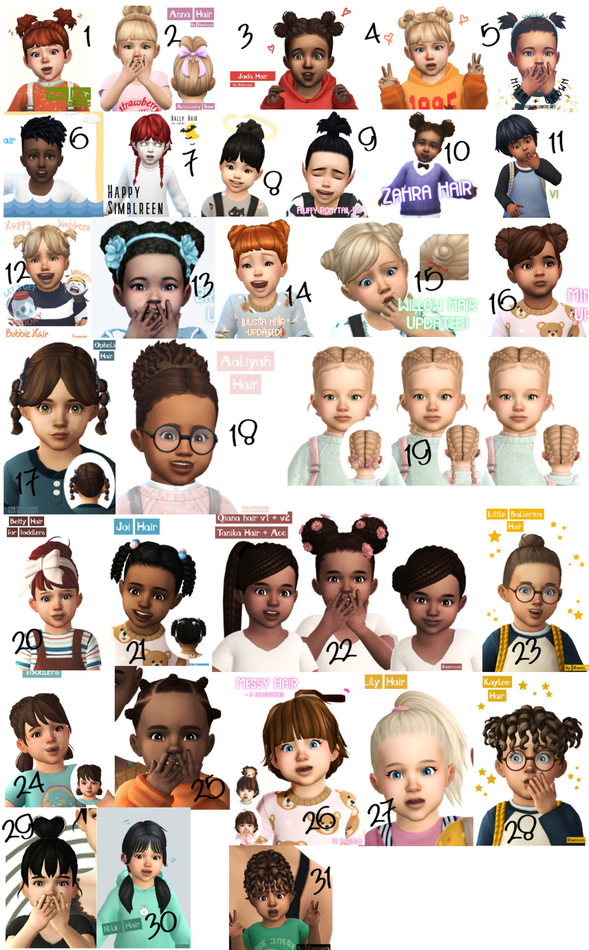 Toddler Hair Set