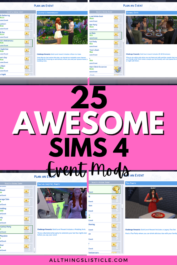 Sims 4 Event Mods