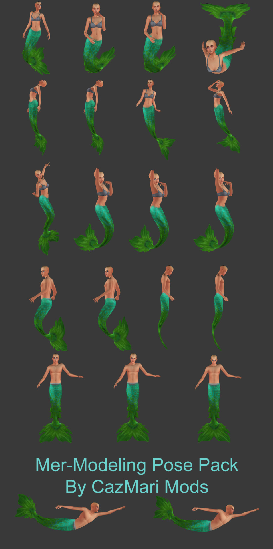 MerModeling Pose Pack