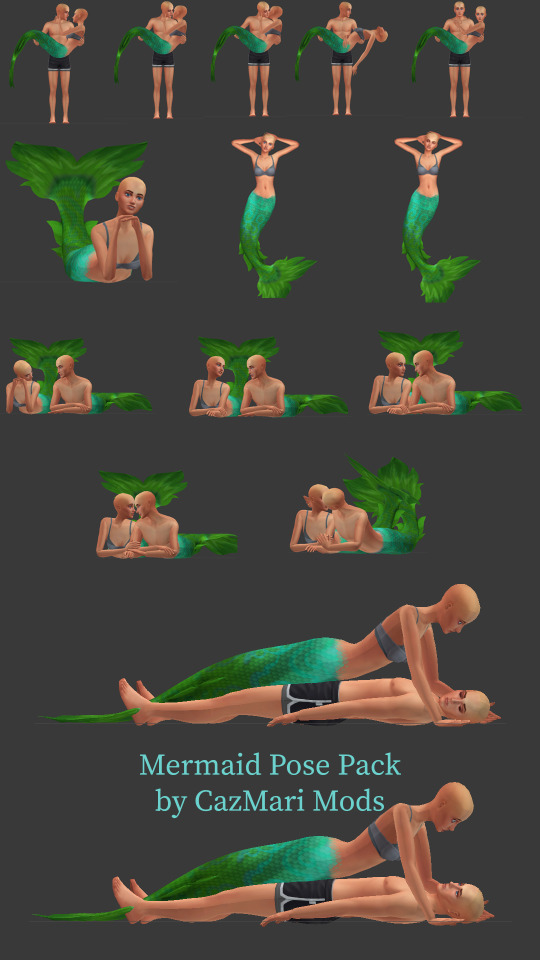 Mermaid Pose Pack